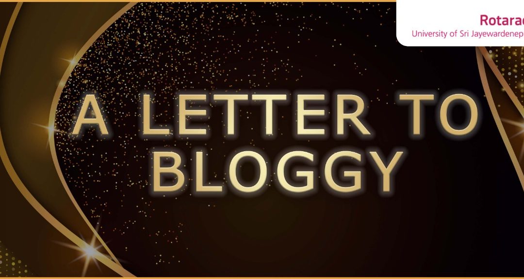 A Letter to Bloggy