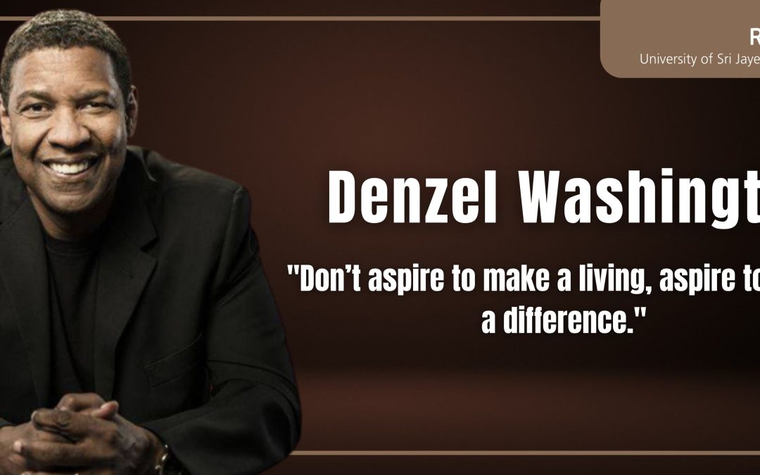 Denzel Washington – The Silent Hero